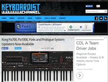 Tablet Screenshot of keyboardistchannel.com
